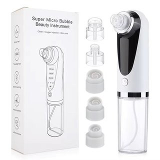 Aparat profesional Beauty Cleaner, curatare Ten avansata pentru combaterea acneei si inchiderii porilor, 6 capete incluse, incarcare USB, portabil, al foto