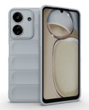 Husa Wave din Silicon compatibila Xiaomi Redmi 13C Anti-Shock, Gri, Oem