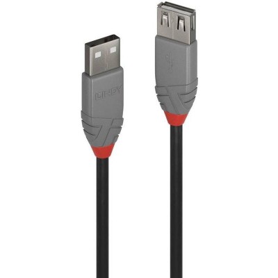 Cablu Lindy 0.5m USB 2.0 Type A Ext Anth foto
