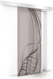 Usa culisanta Boss &reg; model Lava negru, 80x215 cm, sticla bronz 8 mm, glisanta in ambele directii
