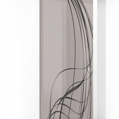 Usa culisanta Boss ® model Lava negru, 215x60 cm, sticla bronz 8 mm, glisanta in ambele directii
