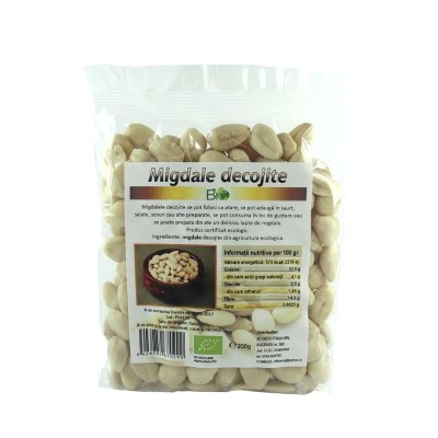 Migdale Decojite Crude Albe Raw Bio 250 grame Deco Italia foto
