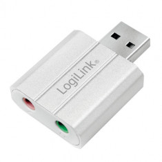 Adaptor Logilink UA0298 USB - Jack 3.5mm Silver foto