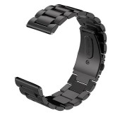 Curea metalica compatibila Samsung Galaxy Watch3, 45mm, telescoape Quick Release, Negru, Very Dream