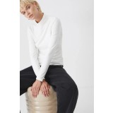 Medicine longsleeve femei, culoarea bej, cu guler