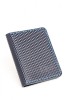 Portofel barbati din piele naturala, lucrat si cusut manual, Adam, Handmade, Bleumarin 3D print, Produs in Romania, Elyk Creation