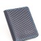 Portofel barbati din piele naturala, lucrat si cusut manual, Adam, Handmade, Bleumarin 3D print, Produs in Romania