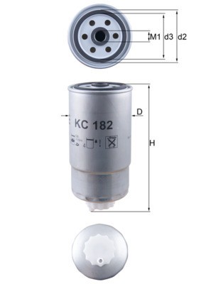 MAHLE KC 182 filtru combustibil