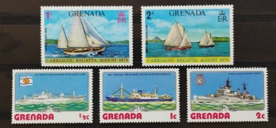 BC989, Grenada, lot 37 timbre transporturi,steaguri,cercetasi,etc (7 poze) foto