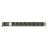 Pdu rack 1u 8 prize 3680w 3m gembird