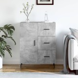 vidaXL Servantă, gri beton, 69,5x34x90 cm, lemn compozit