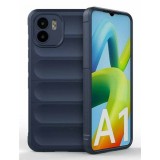 Husa Wave din Silicon compatibila Xiaomi Redmi A1 / A2 Anti-Shock, Albastru inchis