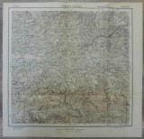 Voineasa si Resinar// harta Serviciul Geografic Armatei 1916