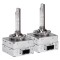 Set 2 becuri Xenon D1S, soclu metalic, 6000K, 12V, 35W, generatie noua, BZRSH