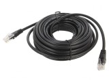 Patch Cord UTP Cat5e 10m Negru PVC 26AWG, Gembird
