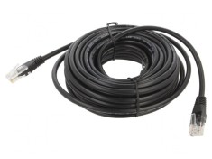 Patch Cord UTP Cat5e 10m Negru PVC 26AWG