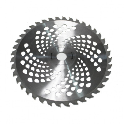 Disc circular vidia pentru motocoasa/trimmer, Micul Fermier, ondulat, 255x25.4 mm, 40 dinti foto