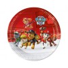 Set 8 farfurii petrecere din carton model Paw Patrol Ready for Action, 23 cm, Godan
