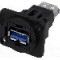 Conector {{Tip conector}}, colier (2 orificii), orificiu pentru &amp;#351;urub conic, pt. montare pe panou, CLIFF - CP30205N
