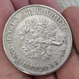 Germania funf 5 mark 1928 F , argint 25,45 grame , detalii