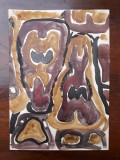 23. Pictura abstracta, acuarela veche