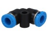 Conector Push-in 90&deg; FESTO Polimer 4mm QSML-4 Racord Pneumatic