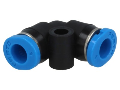 Conector push-in 90&amp;deg; polimer 4mm foto