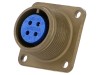 Conector circular 14S, mamă, 4 pini