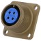 Conector circular 14S, mamă, 4 pini