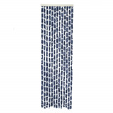 Travellife Perdea muste pt. usa Chenille Stripe albastru/alb 185x56 cm GartenMobel Dekor