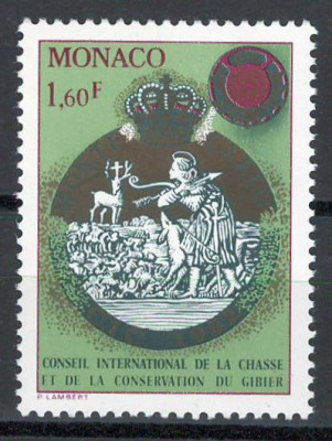 Monaco 1982 Mi 1546 MNH - Consiliului Int pt V&amp;acirc;nătoare și Conservarea V&amp;acirc;natului foto