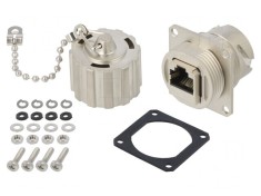 Adaptor Soclu PIN 8 Cat 6a Ecranat cu Capac Protecție