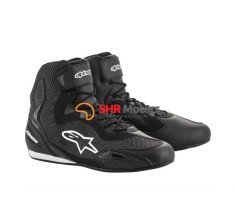 Ghete moto AlpineStars Faster3 Rideknit negru/alb
