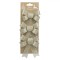 Set Fundite Decorative Craciun, Bej, Glitter, 13cm, 3 Bucăți