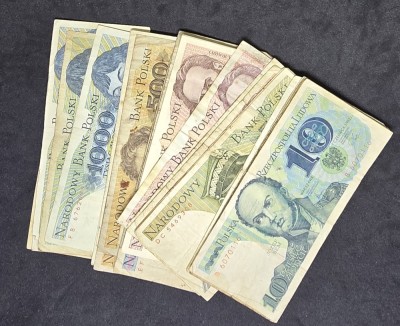 LOT Colectie Bancnote Polonia foto