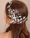 Accesoriu de Par Coronita Silver Flower Glamor