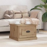 vidaXL Masă de cafea stejar artizanal 50 x 50 x 35 cm Lemn compozit