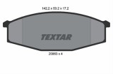 Set placute frana TEXTAR 2086301