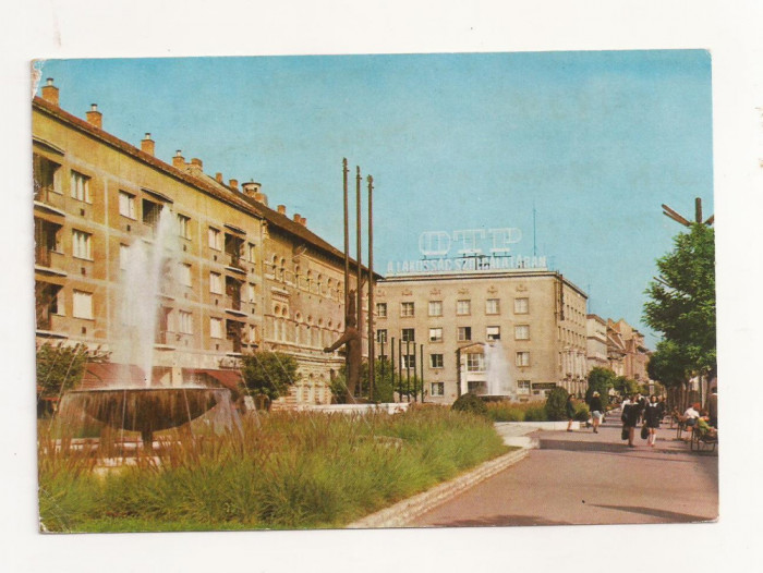 FA15 - Carte Postala- UNGARIA - Szolnok, Lajos Kossuth square, circulata 1973