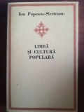 Limba si cultura populara- Ion Popescu-Sireteanu