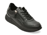 Pantofi sport GEOX negri, D65NQB, din piele ecologica