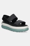 Camper sandale de piele Pelotas Flota Up femei, culoarea negru, cu platforma, K201728-005