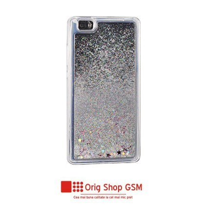 Husa Silicon Water Stars Apple iPhone X Silver