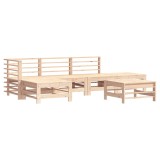 Set mobilier relexare de gradina, 6 piese, lemn masiv de pin