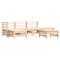 Set mobilier relexare de gradina, 6 piese, lemn masiv de pin