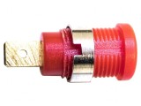 Banană 4mm 36A 1kV Roşie Aurită Poliamidă