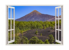 Autocolant decorativ, Fereastra, Natura si peisaje, Multicolor, 85 cm, 2672ST foto