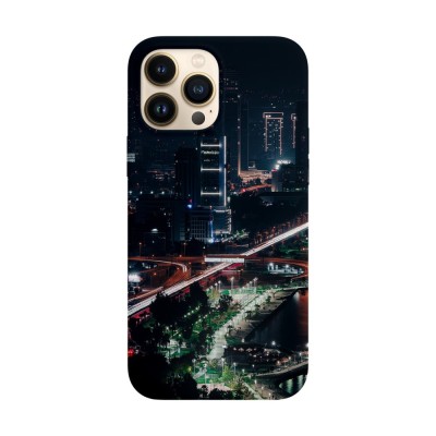 Husa compatibila cu Apple iPhone 14 Pro model Night Traffic, Silicon, TPU, Viceversa foto