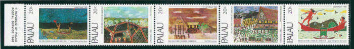 Palau 1983 Mi 24/28 strip MNH - Craciun