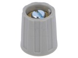Buton rotativ gri 6mm 13,5x15,5mm ABS